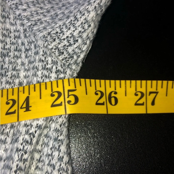 White Birch Longline Cardigan Heathered Grey 3X Pockets Soft Long Sleeve - Picture 3 of 7